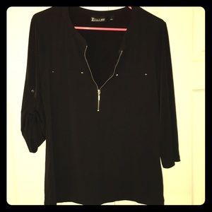 Black 3/4 sleeve top